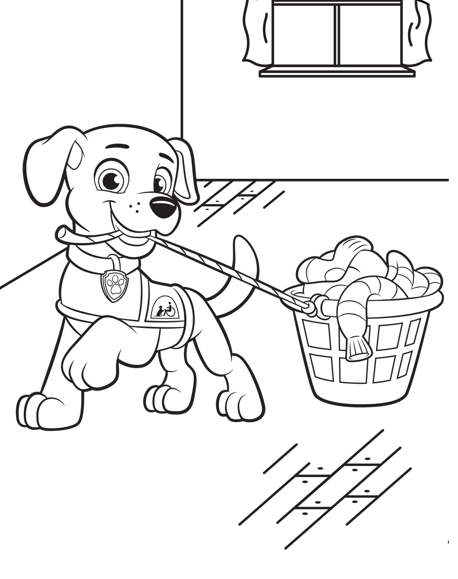 Canine Companions For Independence Helping Coloring Page
