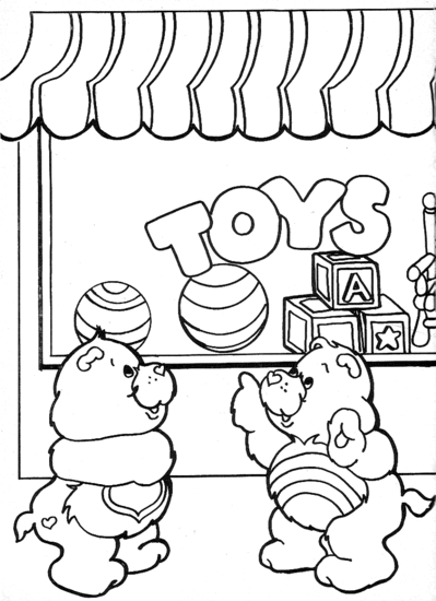 Care Bears at the Toy Shop