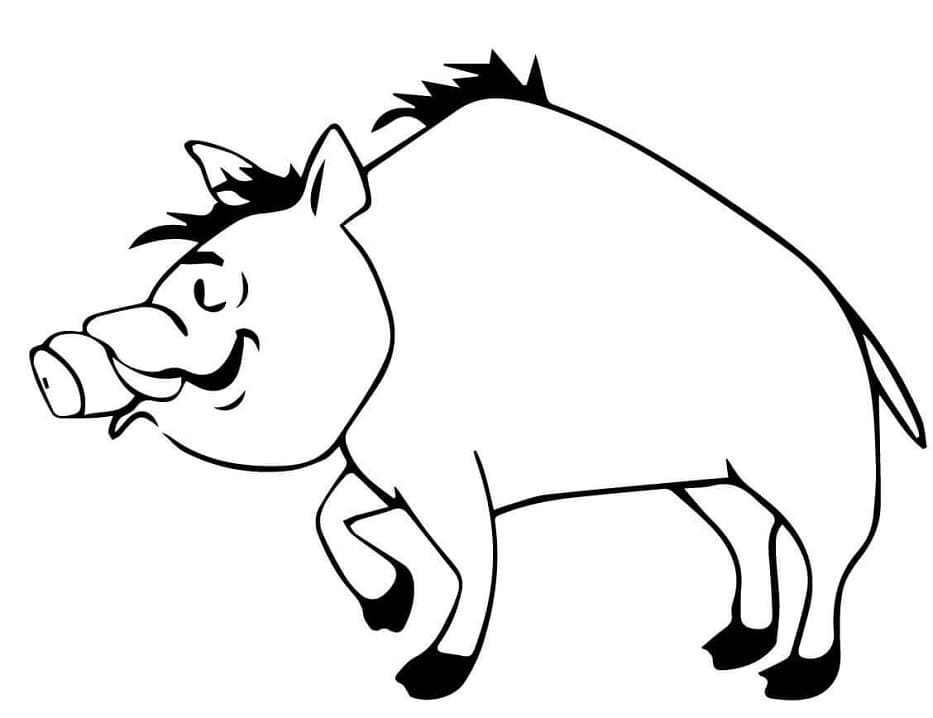 Cartoon Boar