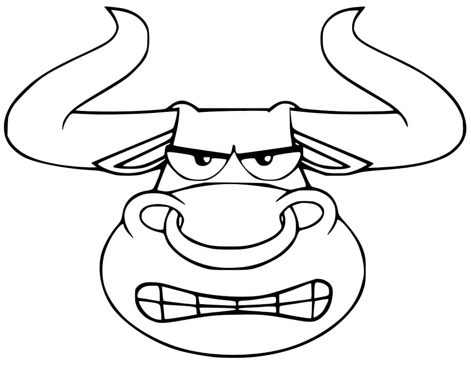 Cartoon Bull Head