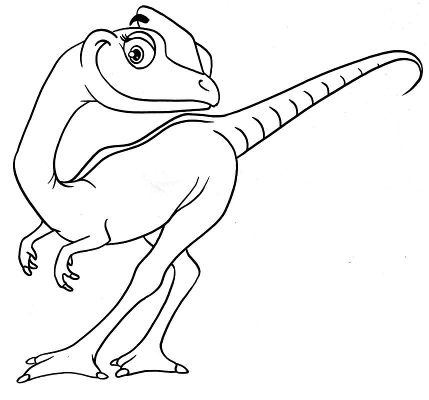 Cartoon Dilophosaurus