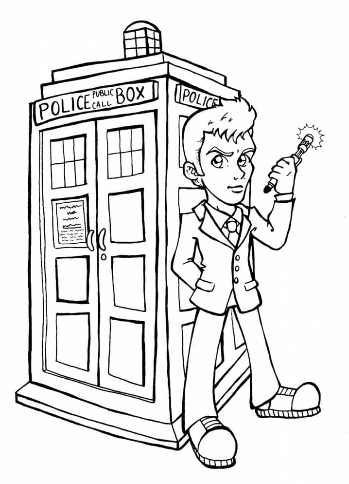 Cartoon Doctor Who