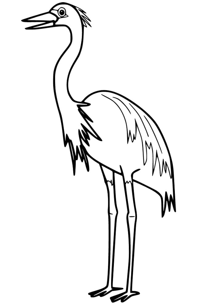 Cartoon Egret