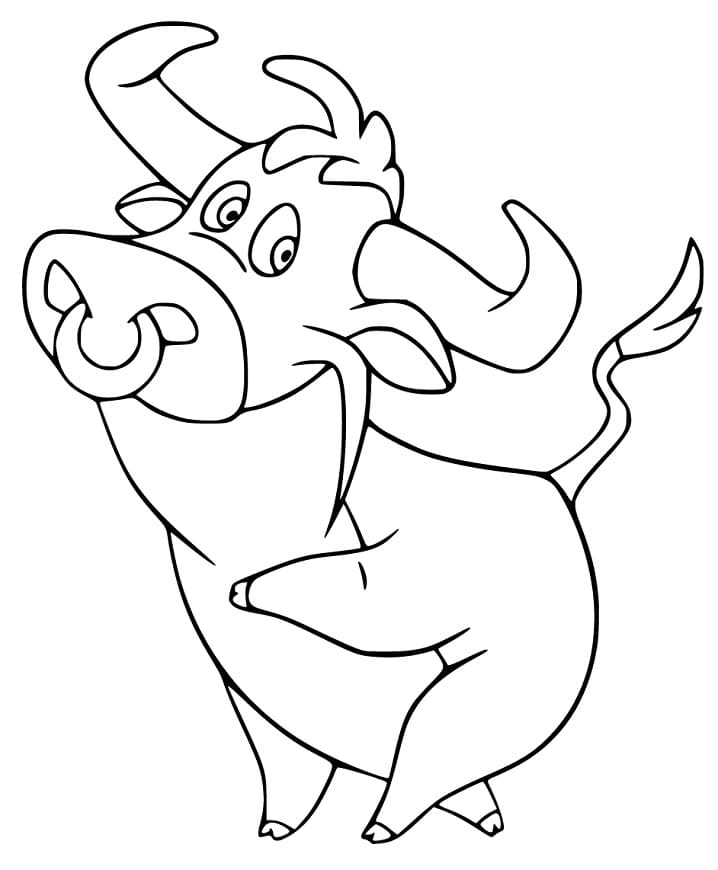 Cartoon Funny Ox