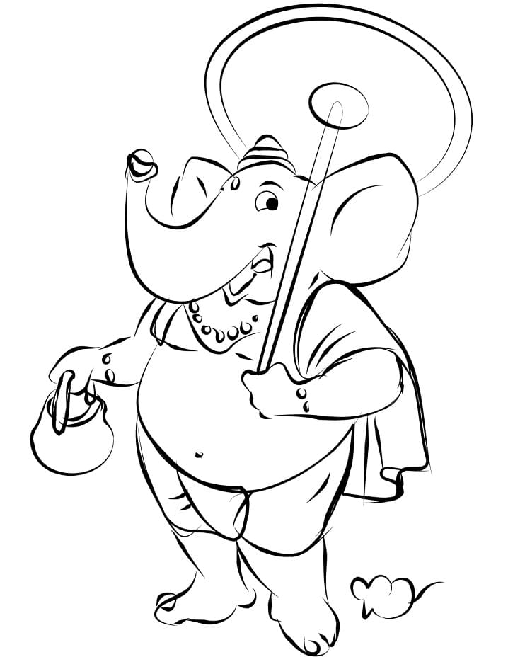 Cartoon Ganesha
