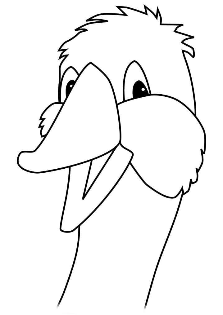 Cartoon Goose Head