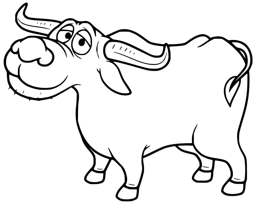 Cartoon Happy Bull