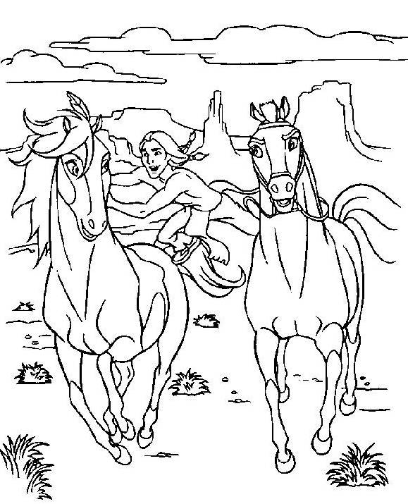 Cartoon Horse S Of Spirit320f Coloring Page
