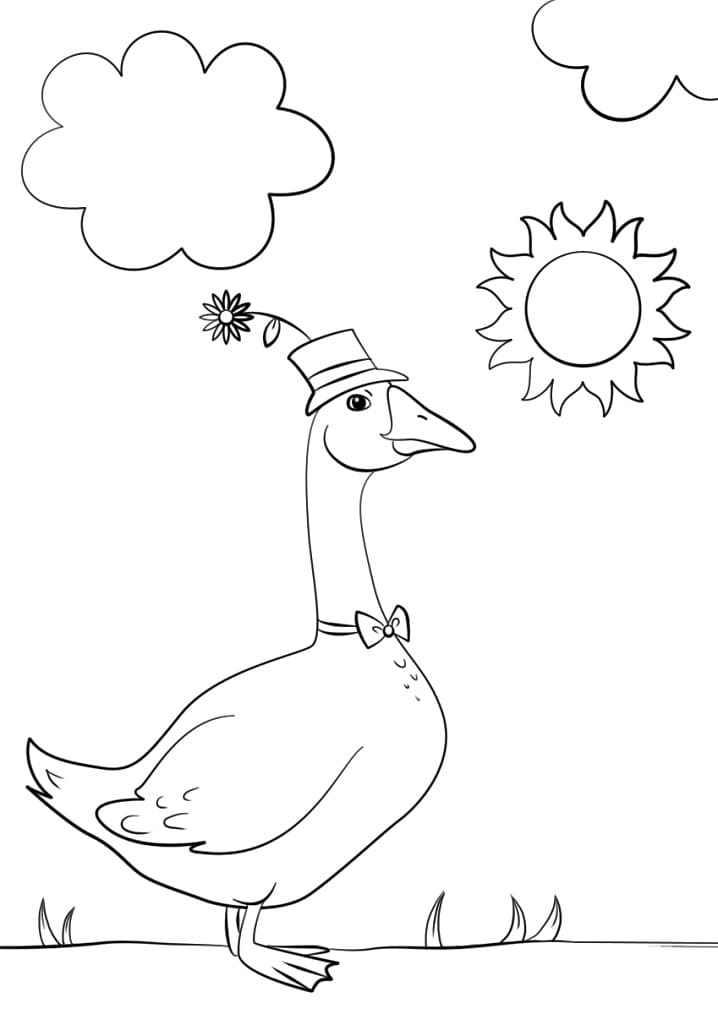Cartoon Lovely Goose