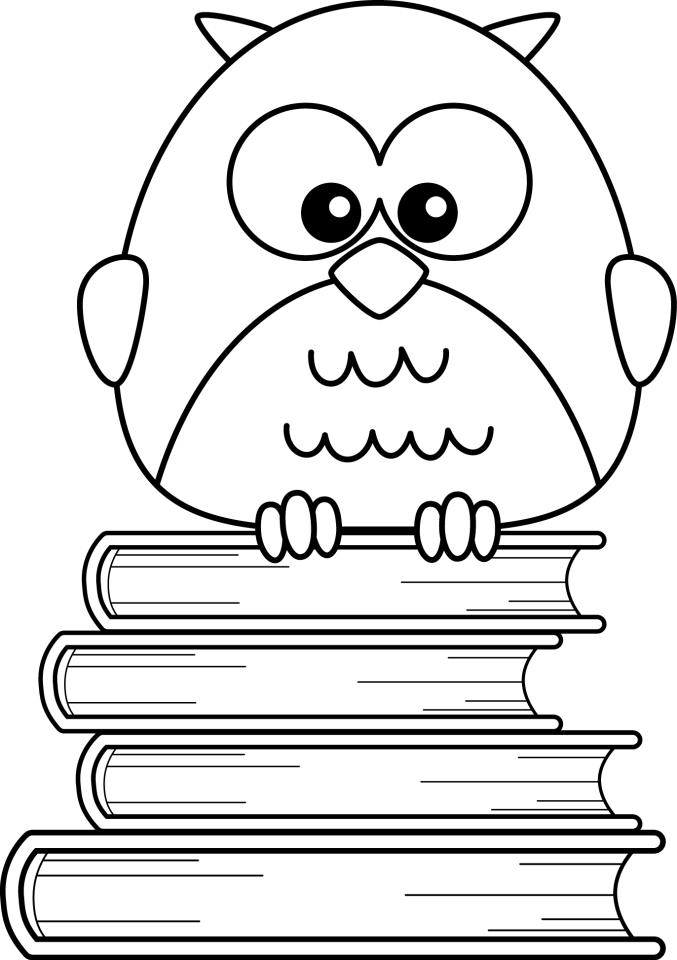 Cartoon Owl S For Girls C45e Coloring Page
