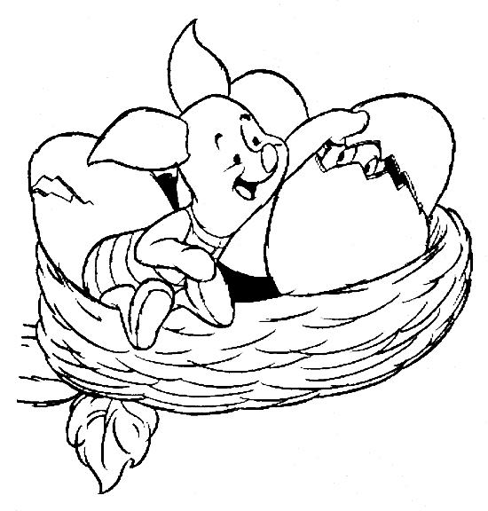 Cartoon Piglet Pig In Page64e6 Coloring Page