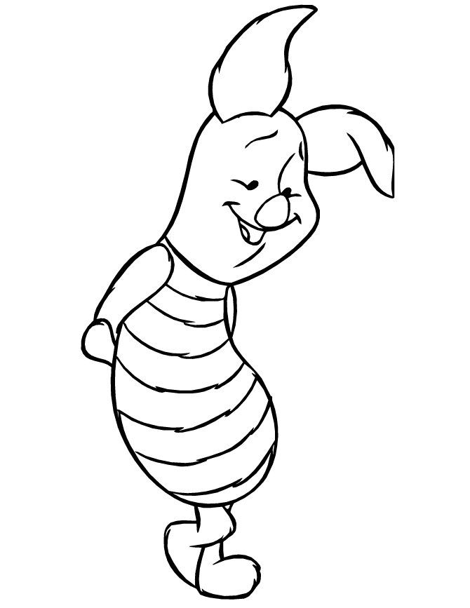 Cartoon Piglet Pig S To Printb86d Coloring Page