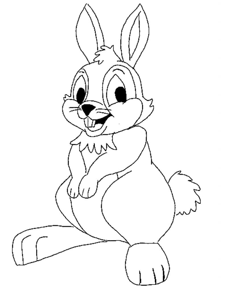 Cartoon Rabbit Smiling