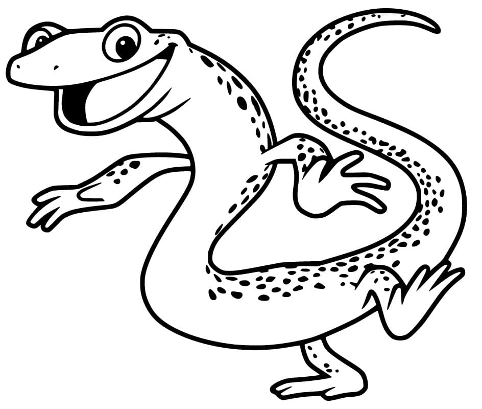 Cartoon Salamander