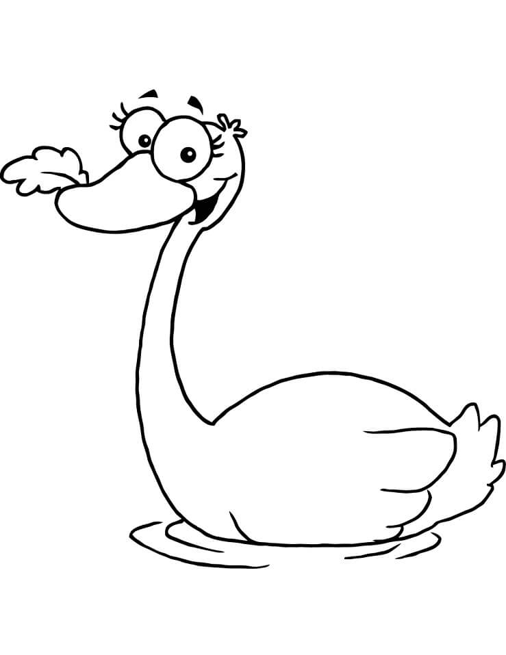 Cartoon Swan