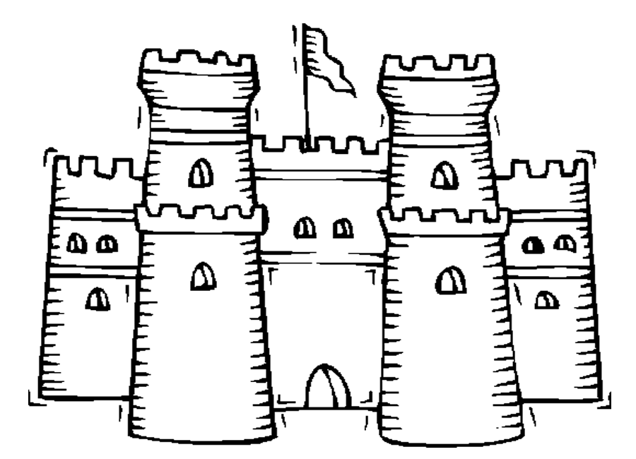Castles Photos Coloring Page