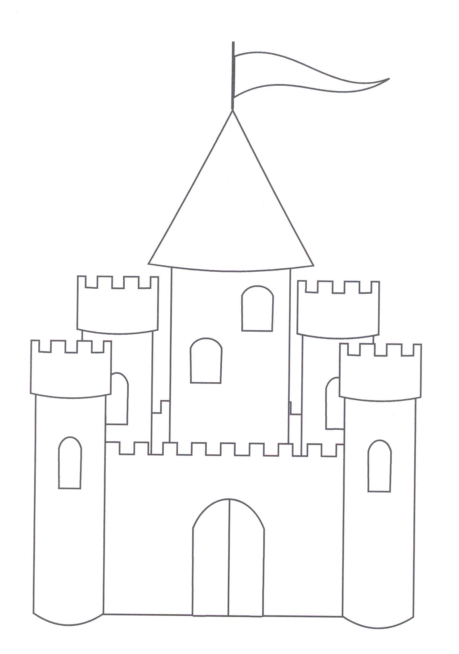 Castles Coloring Page