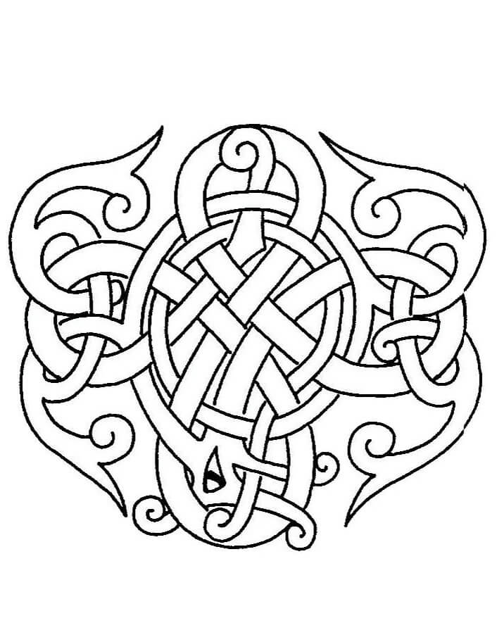 Celtic Art Coloring Page