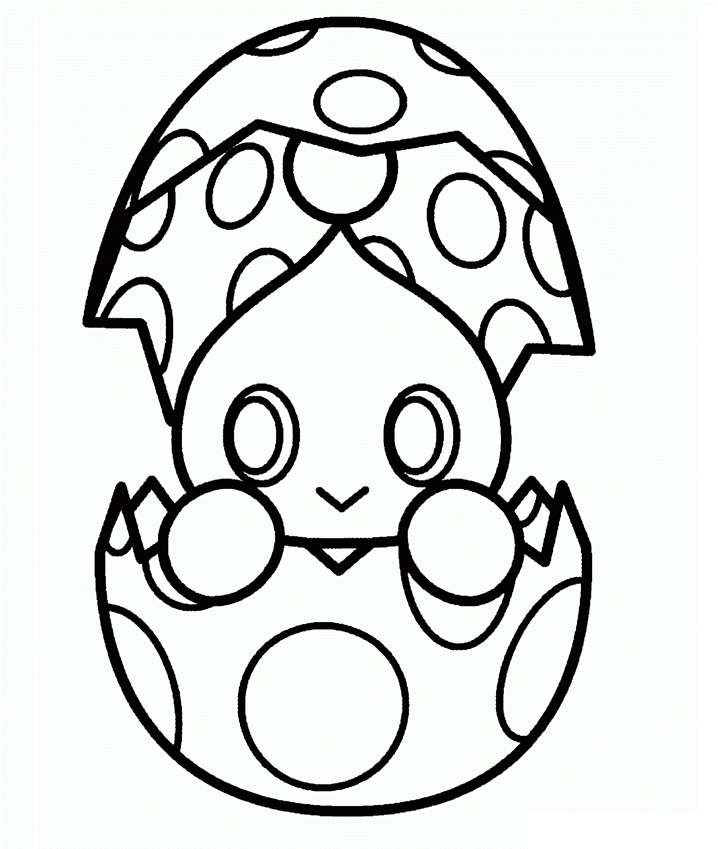 Chao In The Eggshell Coloring Page