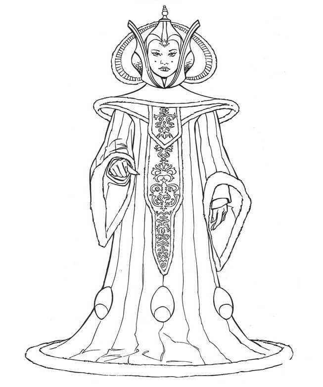 Character 9 Star Wars Episode II Attack Of The Clones Coloring Page