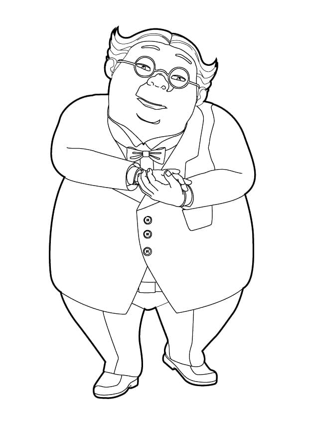 Character from Tobot Coloring Page