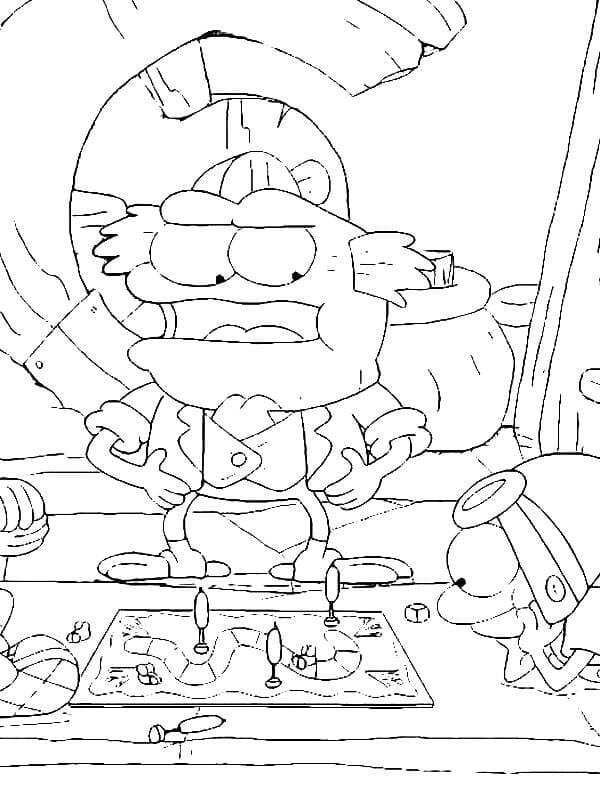 Characters Disney Amphibia Coloring Page