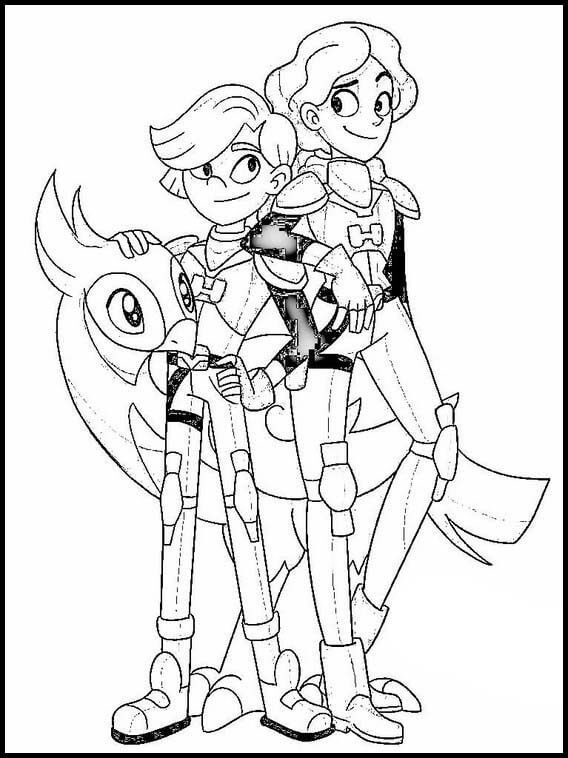 Characters from Glitch Techs Coloring Page