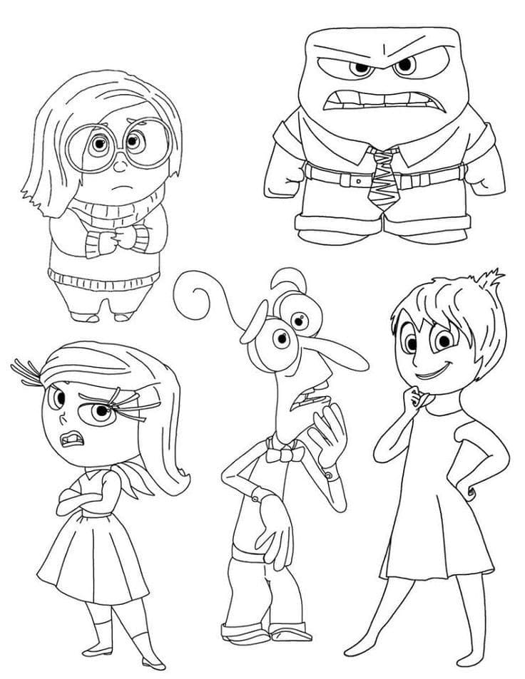 Characters from Inside Out 4
