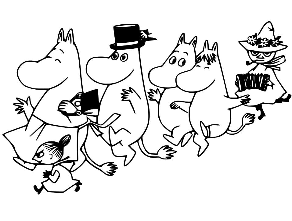 Characters from Moomin