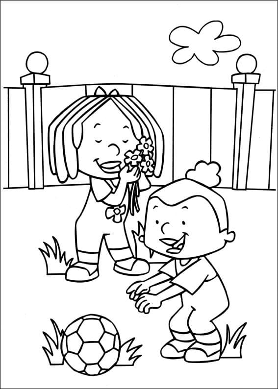 Characters from Stanley Coloring Page