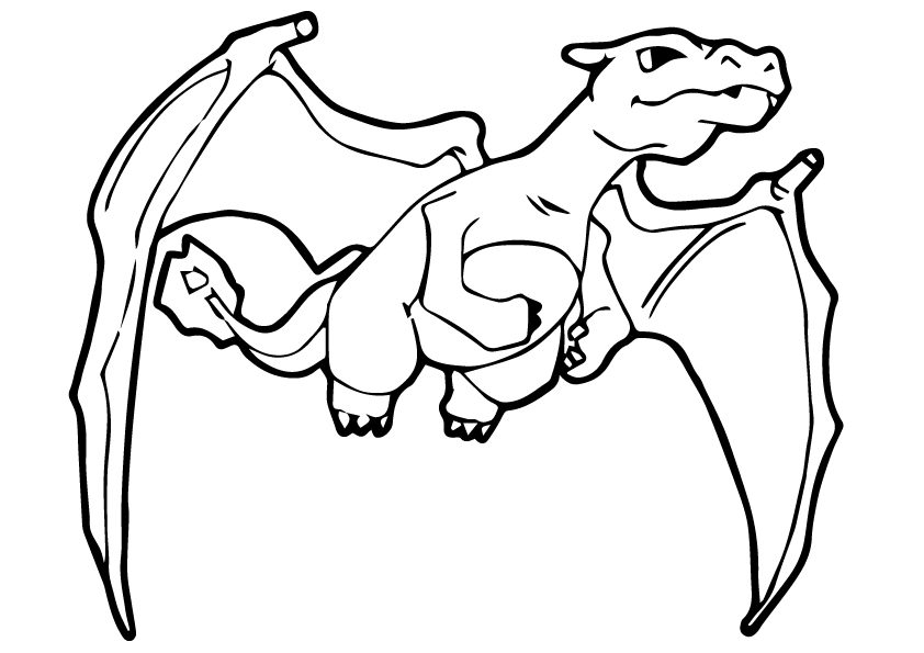 Charizard Flying Coloring Page