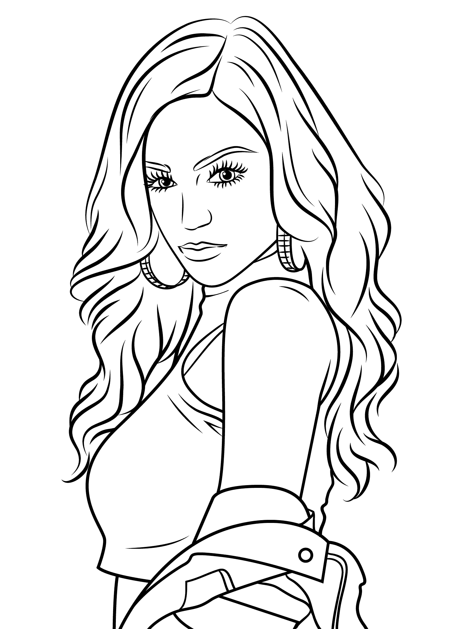 Cher Lloyd Celebrity Coloring Page