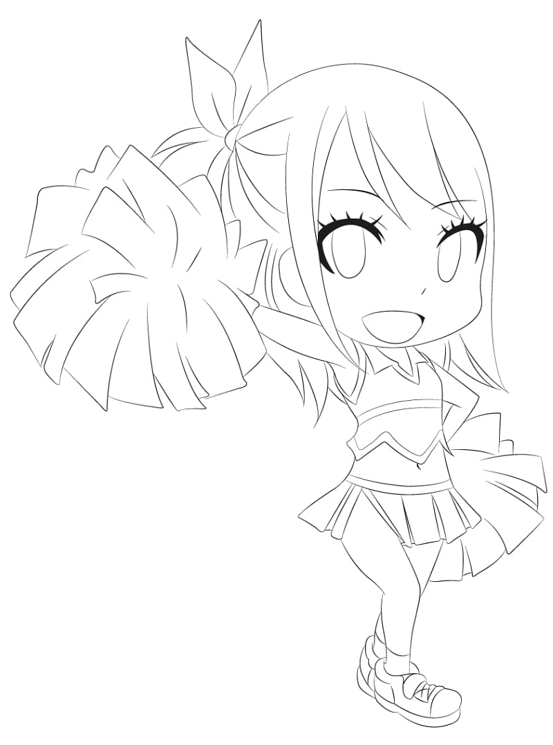 Chibi Lucy Heartfilia 2 Coloring Page
