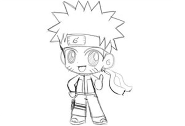 Chibi Naruto Coloring Page