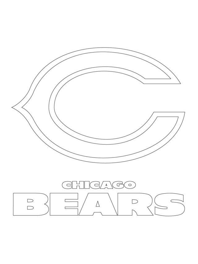 Chicago Bears Logo Football Sport Coloring Page