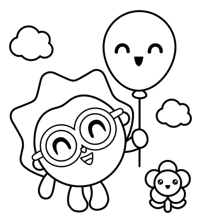 Chichi from BabyRiki Coloring Page
