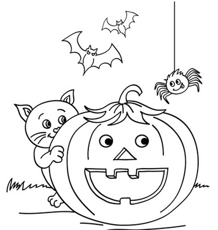 Childern Halloween Great Pumpkin Coloring Page