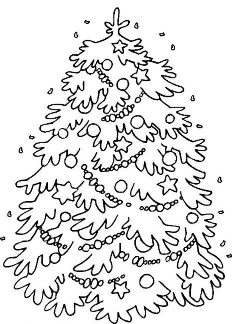 Children S Christmas Tree Coloring Page
