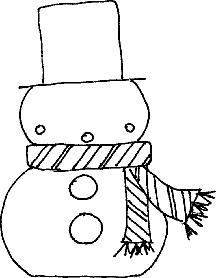 Children S Winter Snowman F62a Coloring Page