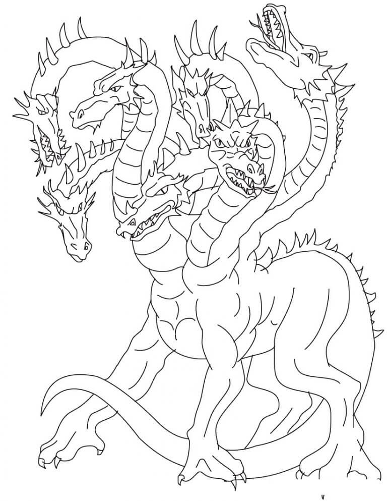 Chinese Dragon 5 Coloring Page