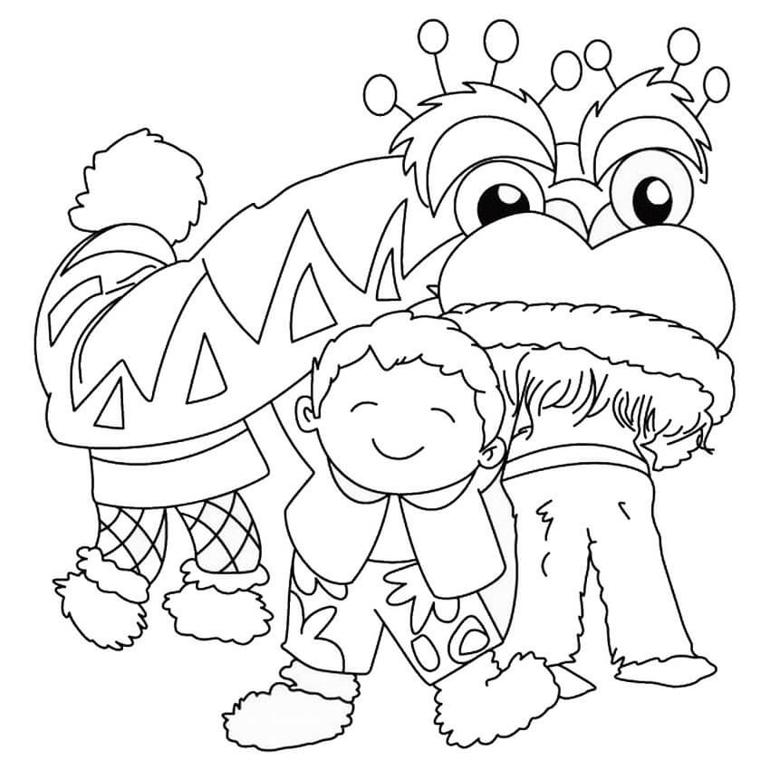 Chinese New Year 2 Coloring Page