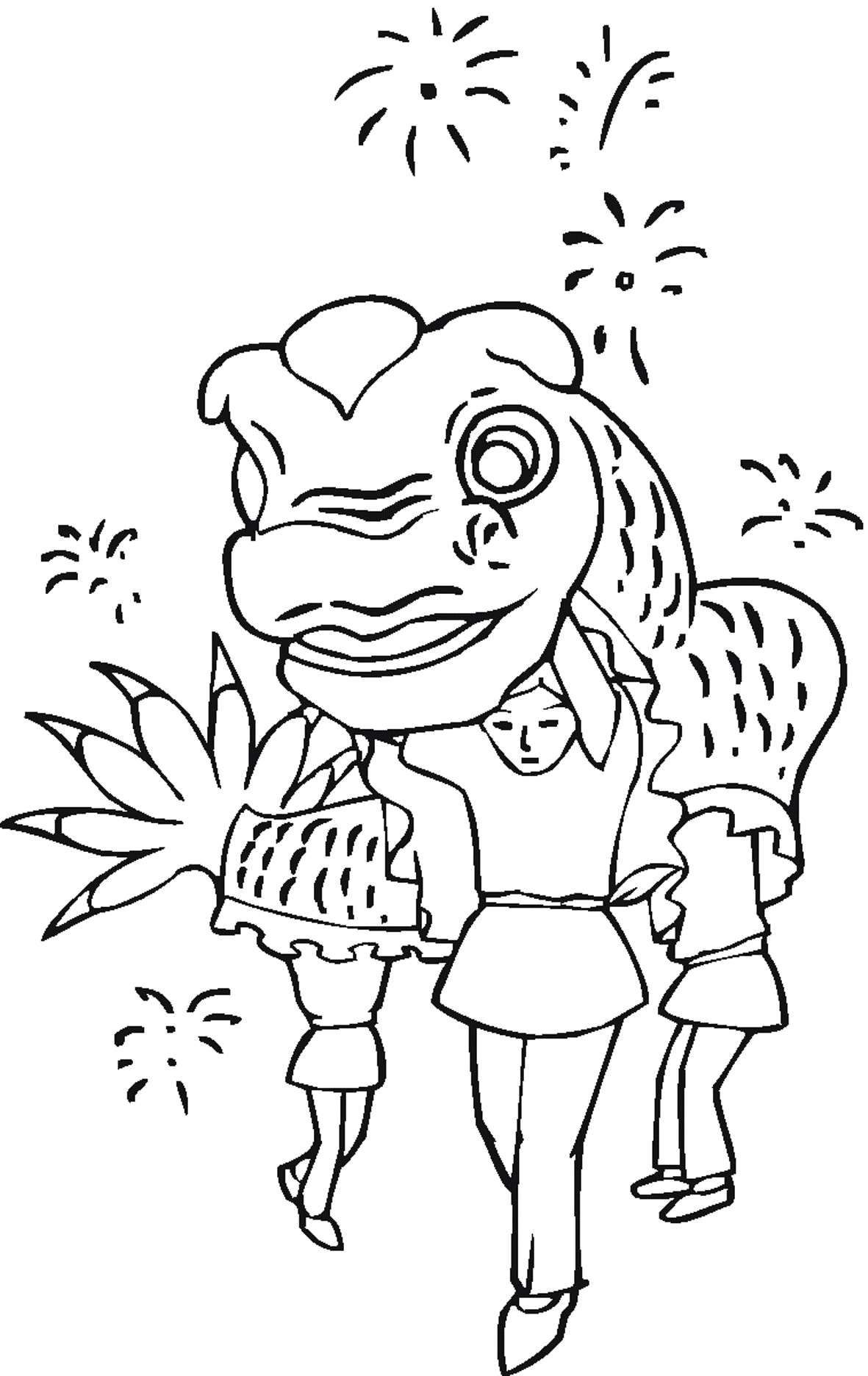 Chinese New Year S Celebrating018d Coloring Page