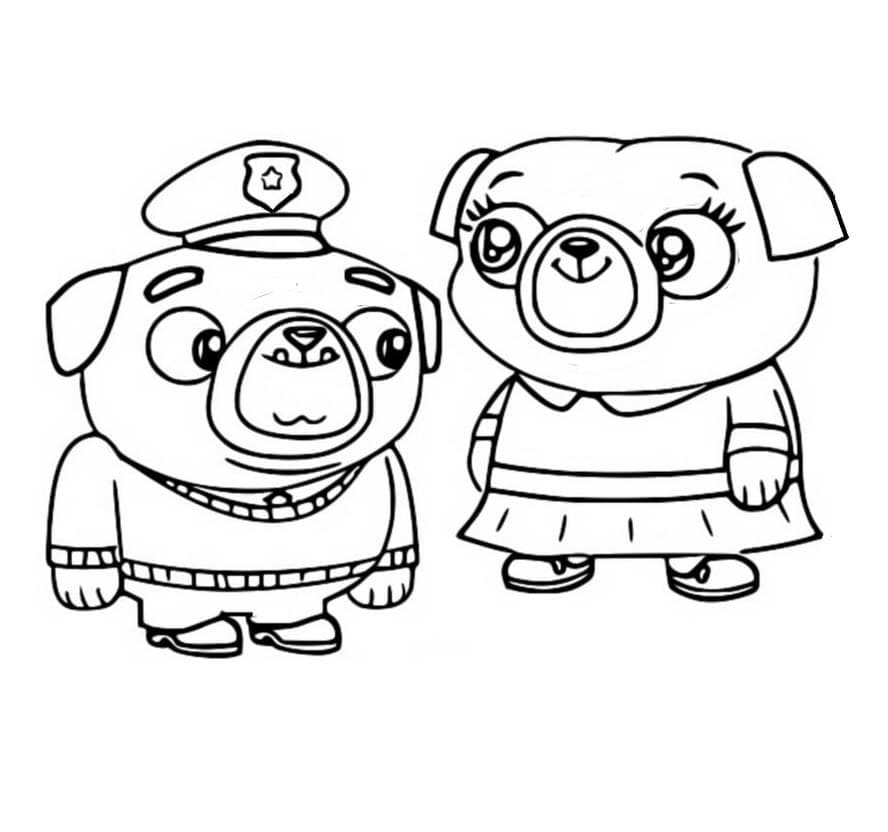 Chip and Potato 4 Coloring Page