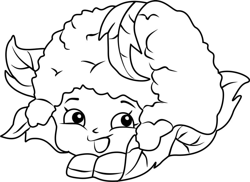 Chloe Flower Shopkin Coloring Page