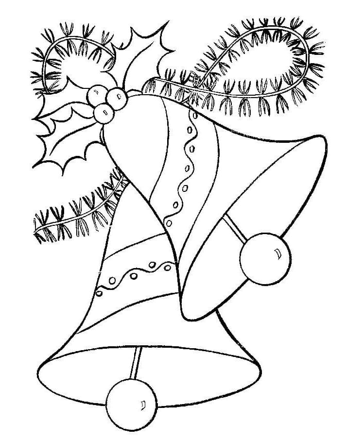 Christmas Bells 1 Coloring Page