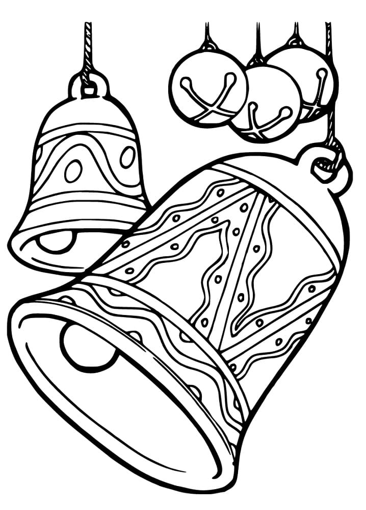 Christmas Bells 12 Coloring Page