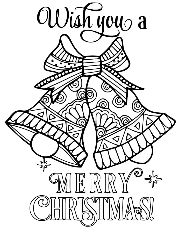 Christmas Bells 21 Coloring Page