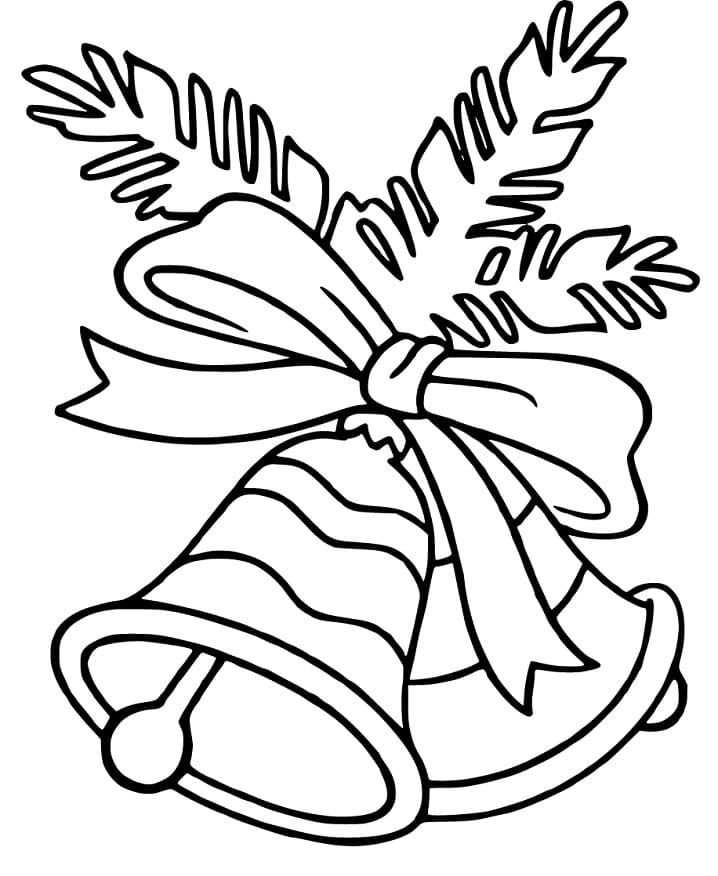 Christmas Bells 6 Coloring Page