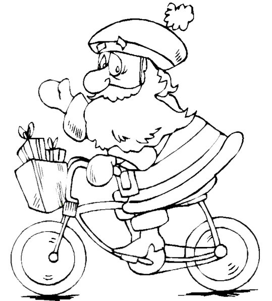 Christmas Santa Claus On Bike 38