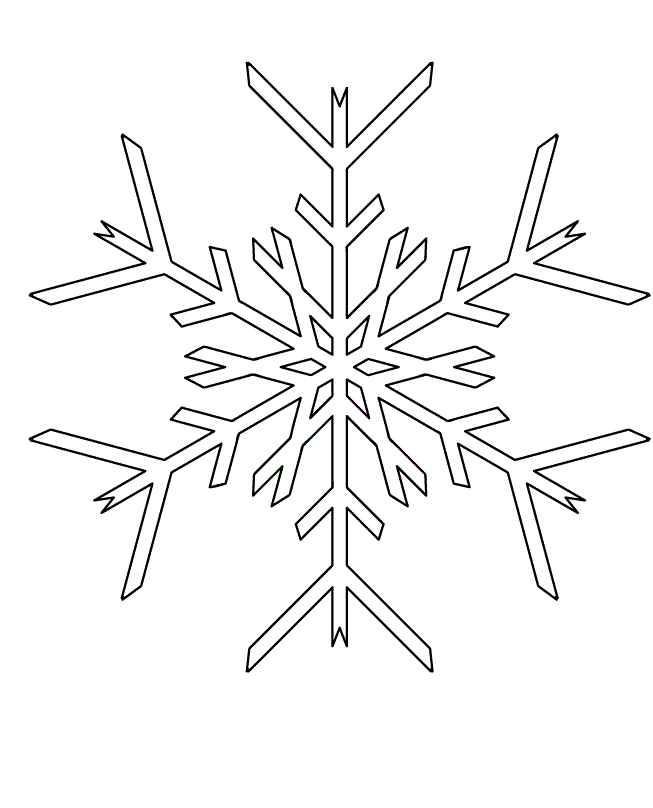 Christmas Snowflake Pattern Coloring Page